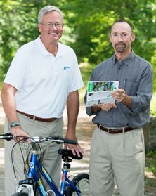Biddeford Savings Bank donated maps to the Eastern Trail