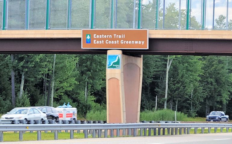Eastern Trail bridge over the Maine Turnpike.