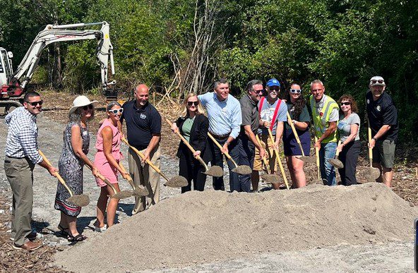 Close the Gap Groundbreaking Ceremony Shovel Shot