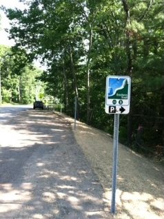 Parking spot sign.